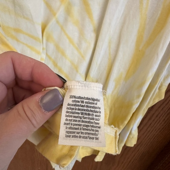 PINK Yellow Tie-Dye Long Sleeve Shirt - Picture 5 of 5